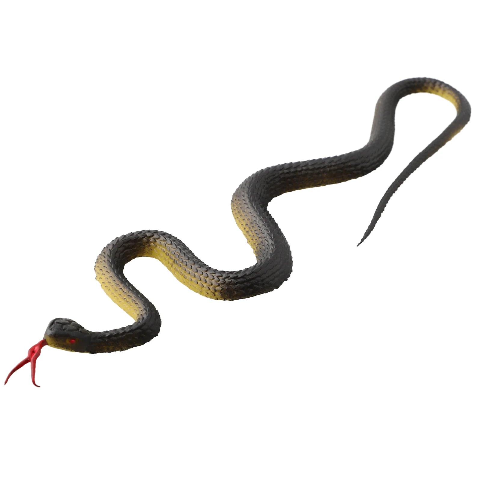 45cm Fake Realistic Rubber Toy Snake Simulation Anaconda Scary Halloween To Scare Birds Props Prank Trick Toy Accessories