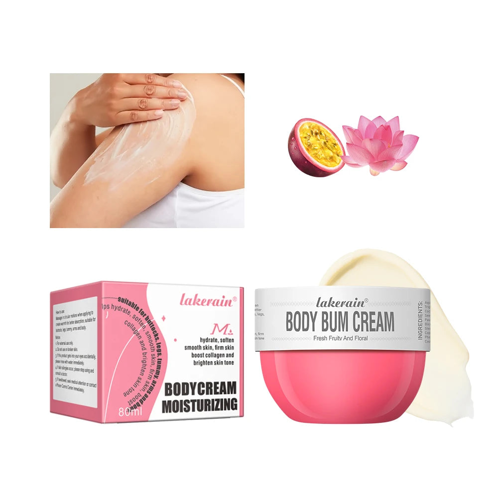 Bady Cream Hip Buttock Care Cream Moisturizing Firming Body Massager Gel Caramel Vanilla Floral Butt Care 80g - null - Fashion Fossil -  