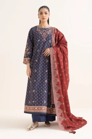 Home pret embroidered khaddar suit 3 piece