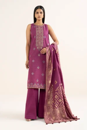 Home pret embroidered zari khaddar suit 3 piece