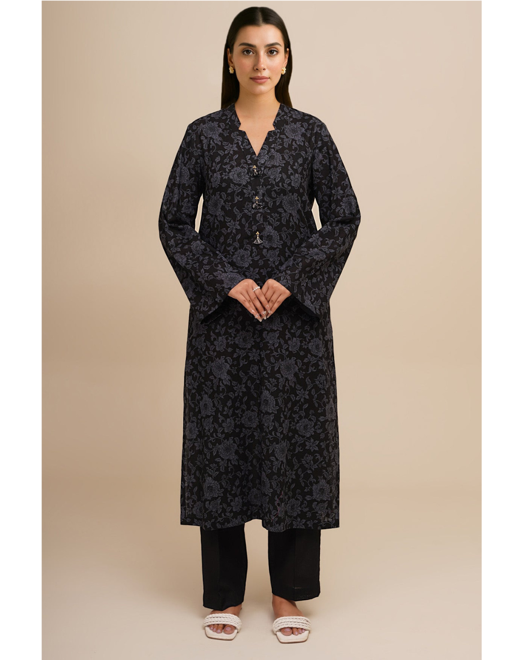 printed khaddar suit 2pc