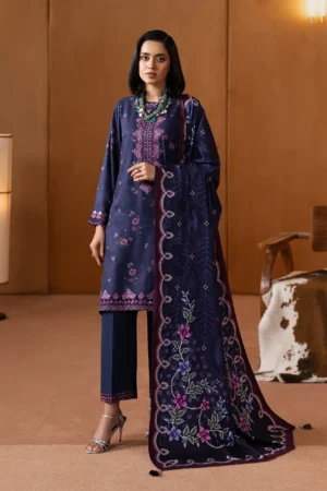 Home pret embroidered twill viscose suit 3 piece (copy)