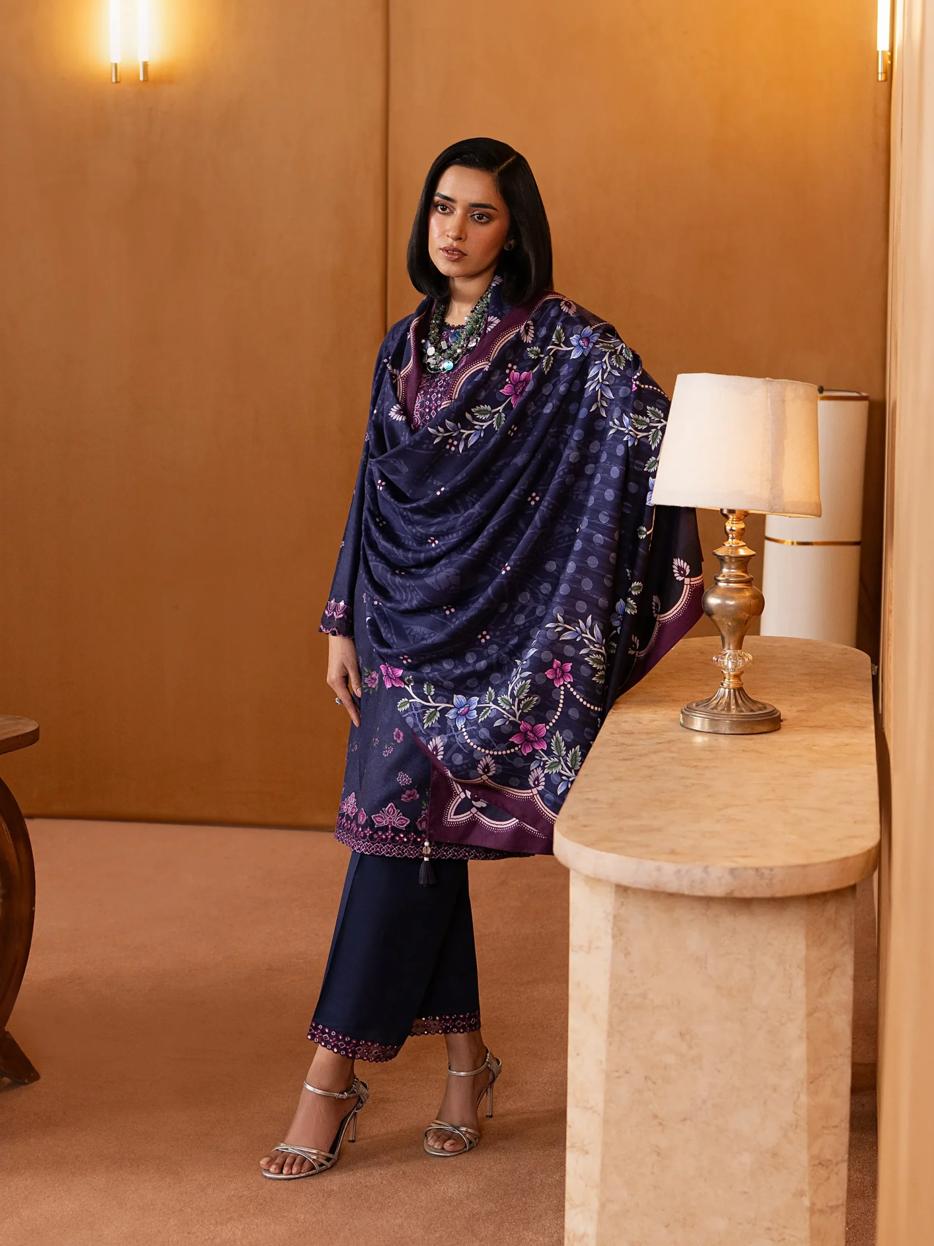 pret embroidered twill viscose suit 3 piece pret embroidered twill viscose suit 3 piece