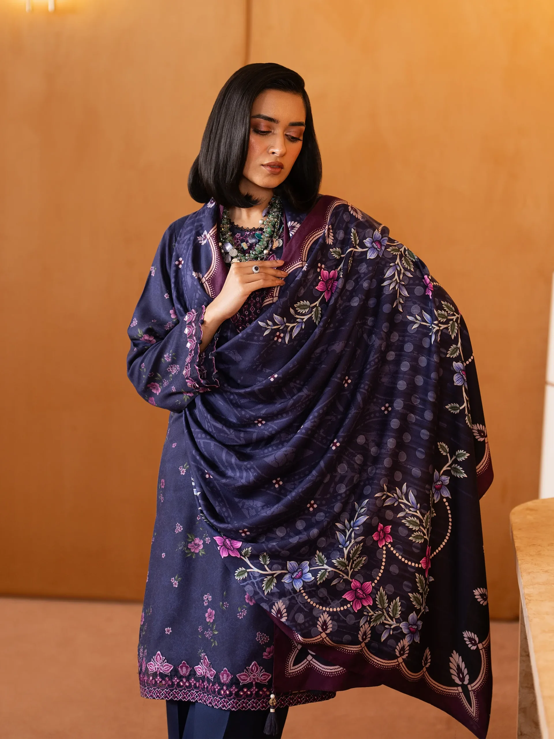 pret embroidered twill viscose suit 3 piece pret embroidered twill viscose suit 3 piece