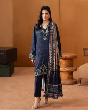 pret embroidered twill viscose suit 3 piece