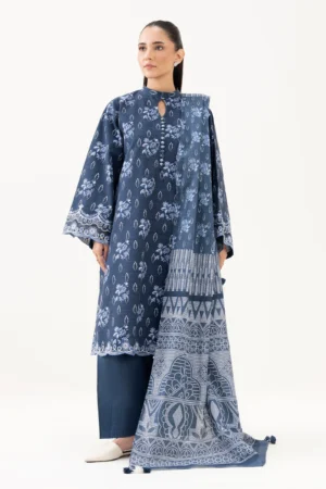 Home pret embroidered khaddar suit 3 piece (copy)