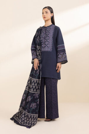 Home pret embroidered khaddar suit 3 piece (copy)