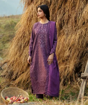 HOME pret embroidered khaddar suit – 3 piece