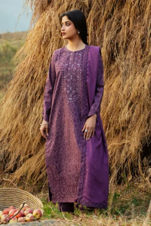 Home pret embroidered khaddar suit 3 piece (copy)