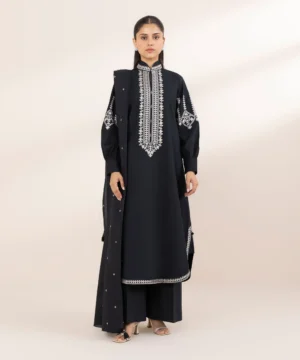 HOME pret embroidered khaddar suit 3 piece