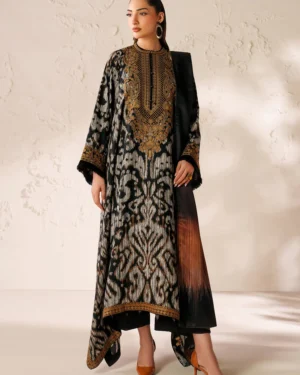 pret embroidered viscose silk suit
