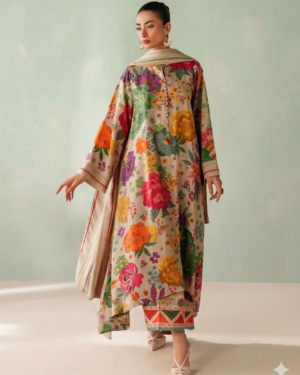 pret printed viscose silk suit