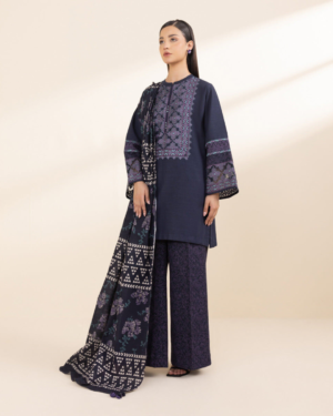 HOME pret embroidered khaddar suit – 3 piece (copy) (copy)